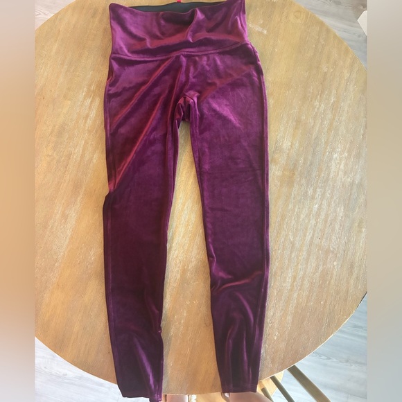 SPANX Pants - SPANX Kids Velvet Leggings - Deep Purple